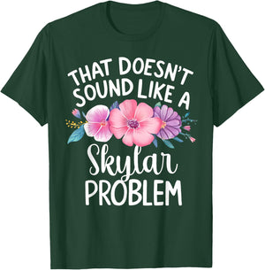 SKYLAR Personalized Cute Flower Girls SKYLAR Name T-Shirt - T-Shirt | Forest