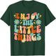 Genießen Sie The Little Things Positive Sprüche Groovy Retro Damen T-Shirt - T-Shirt | Forest