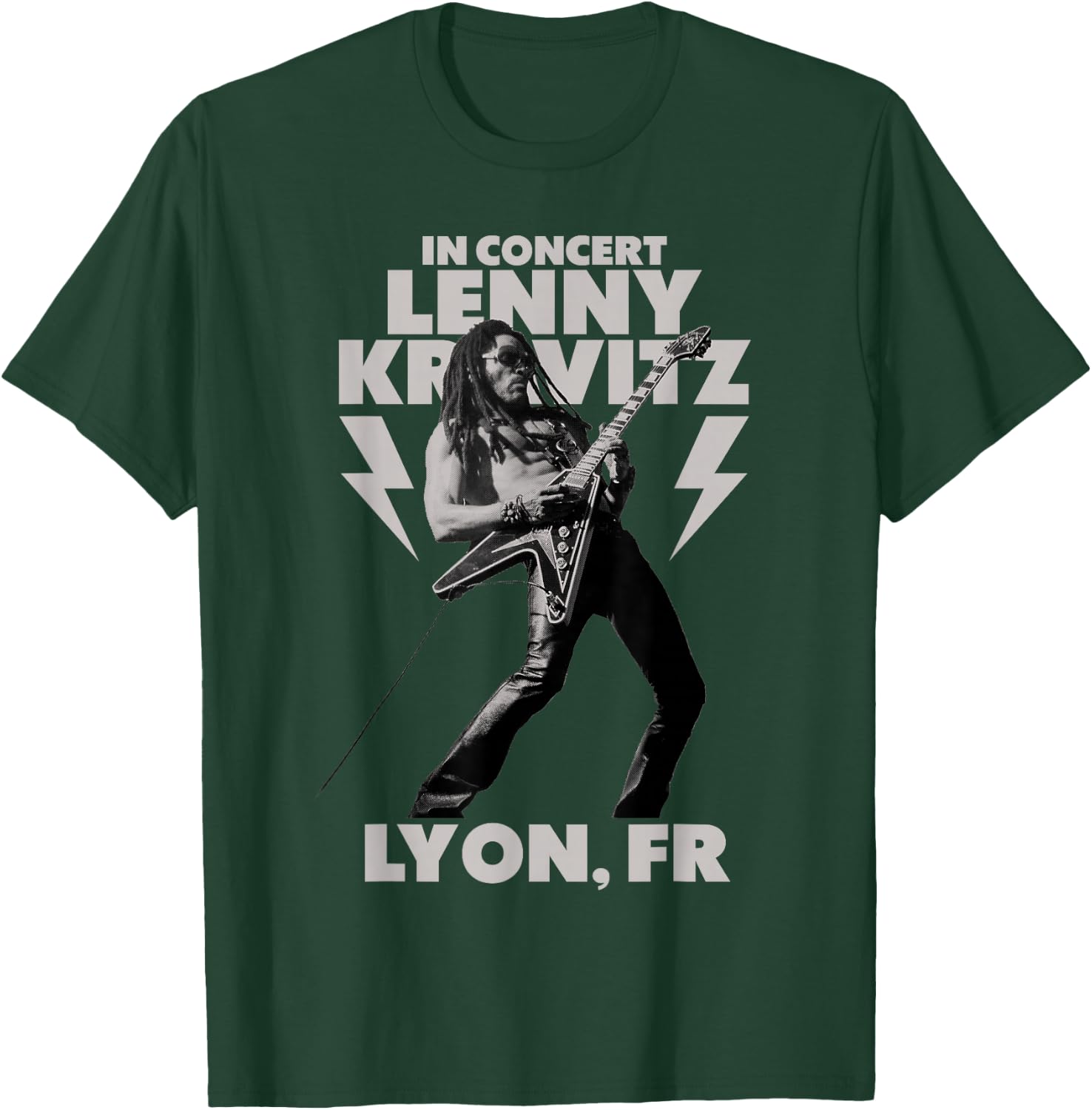 Lenny Kravitz – Blue Electric Light Tour 2025 Lyon , Black, S T-Shirt - T-Shirt | Forest