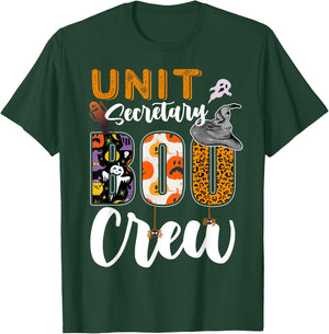 Unit Secretary Boo Crew Halloween Matching Hospital T-Shirt - T-Shirt | Forest