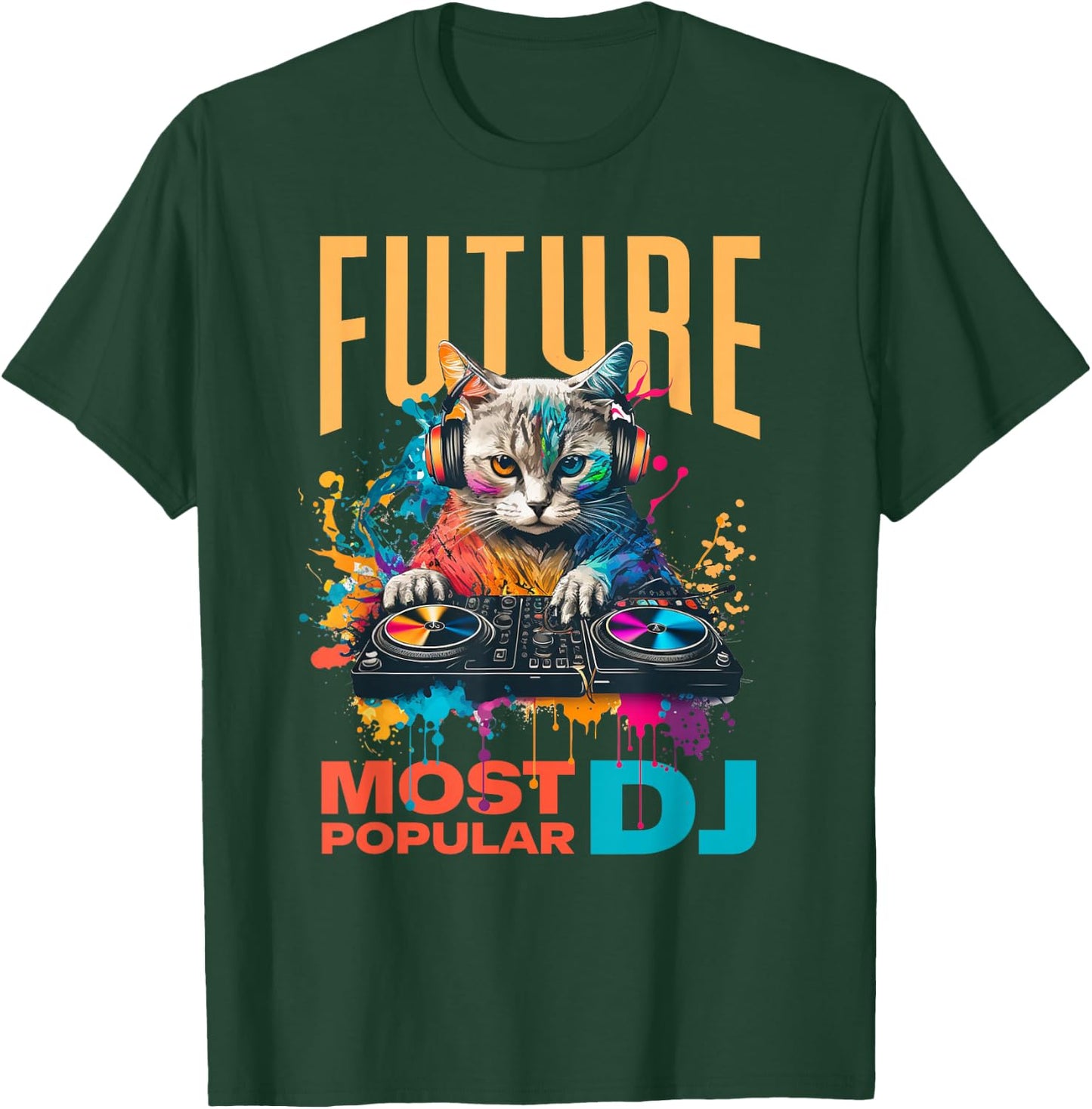 Future Most Popular DJ, Beginner And Child DJ , Black, S T-Shirt - T-Shirt | Forest
