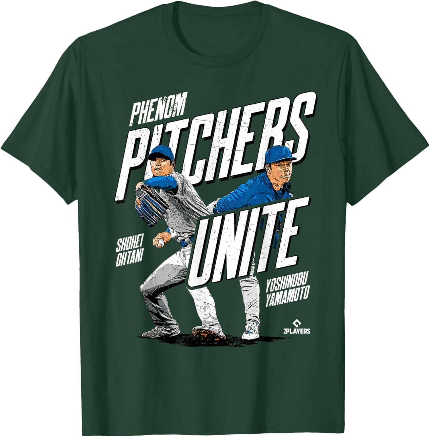 Phenom Pitchers Unite Ohtani and Yamamoto Los Angeles MLBPA T-Shirt - T-Shirt | Forest