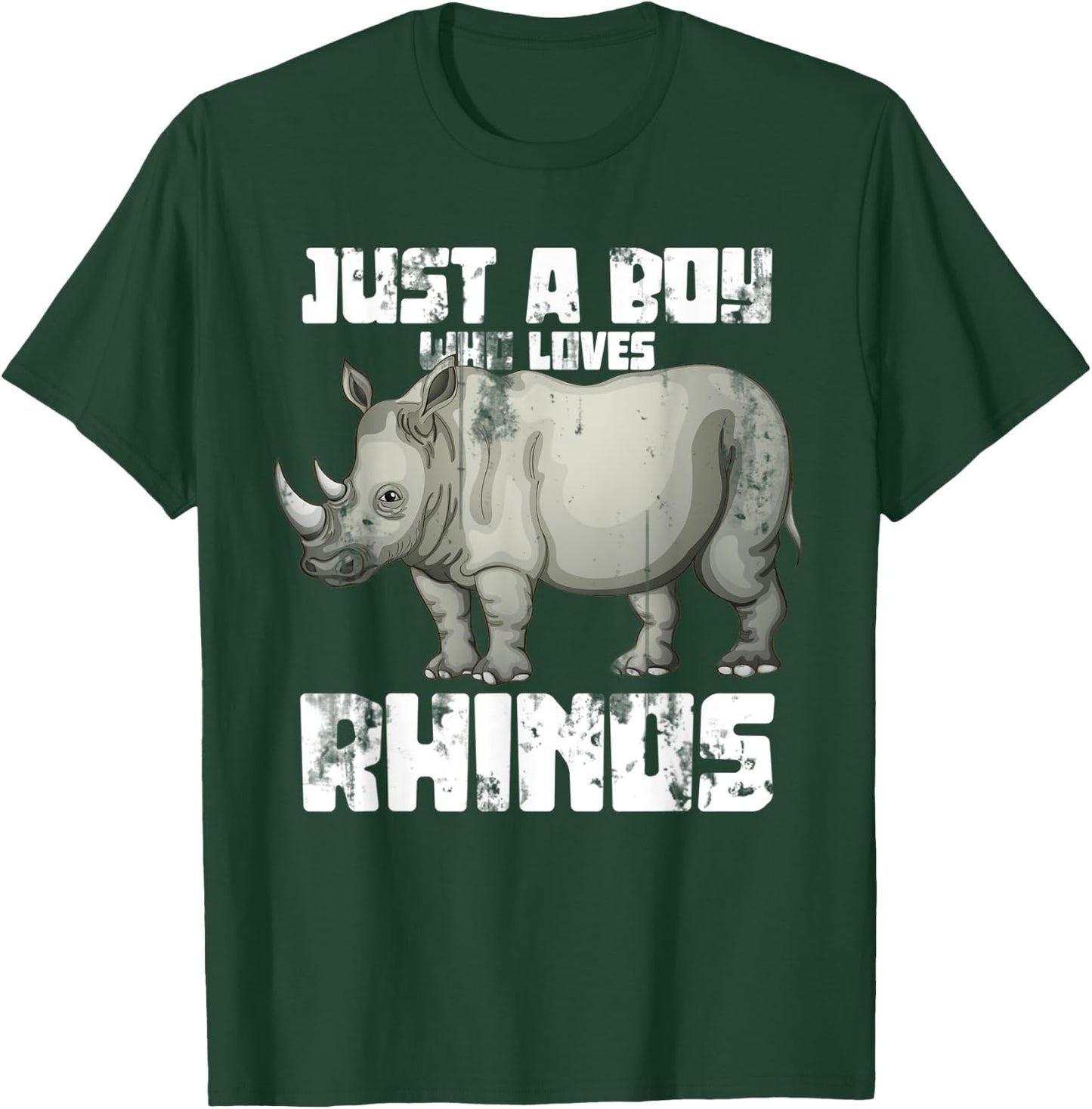 Just A Boy Who Loves Rhinos T-Shirt - T-Shirt | Forest