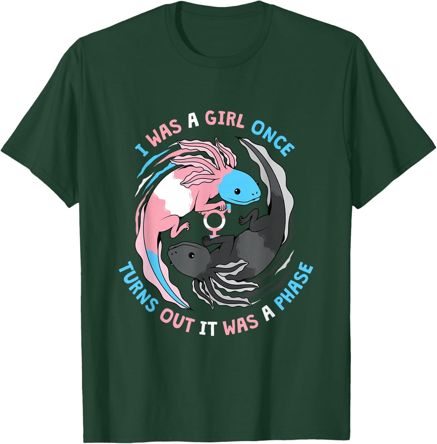 Trans Transgender I Was A Girl Once Turns Out It Was A Phase T-Shirt - T-Shirt | Forest