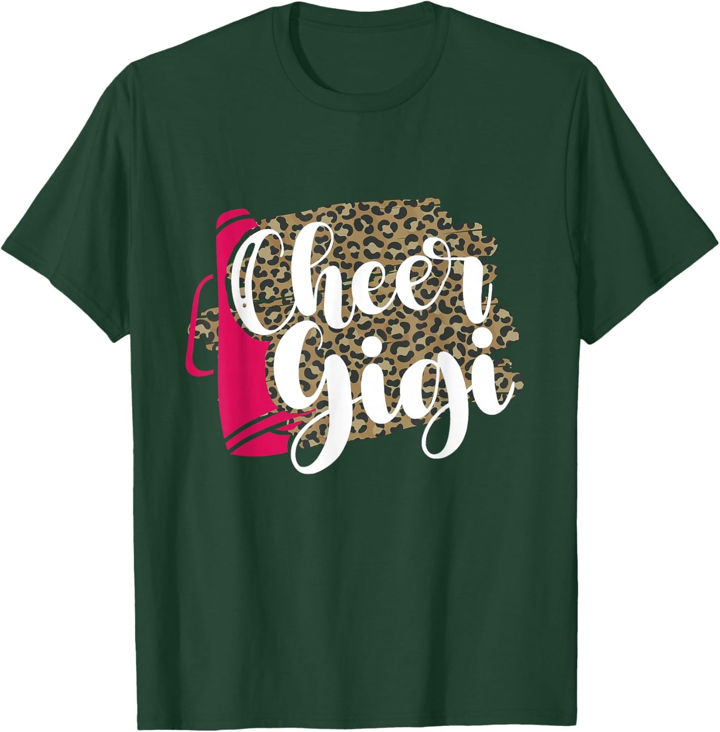 Cheer Gigi Leopard Cheerleading Gigi Of A Cheerleader Gigi T-Shirt - T-Shirt | Forest