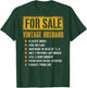 (ON Back) for Sale Vintage Husband Classic Model Fathers Day T-Shirt - T-Shirt | Forest
