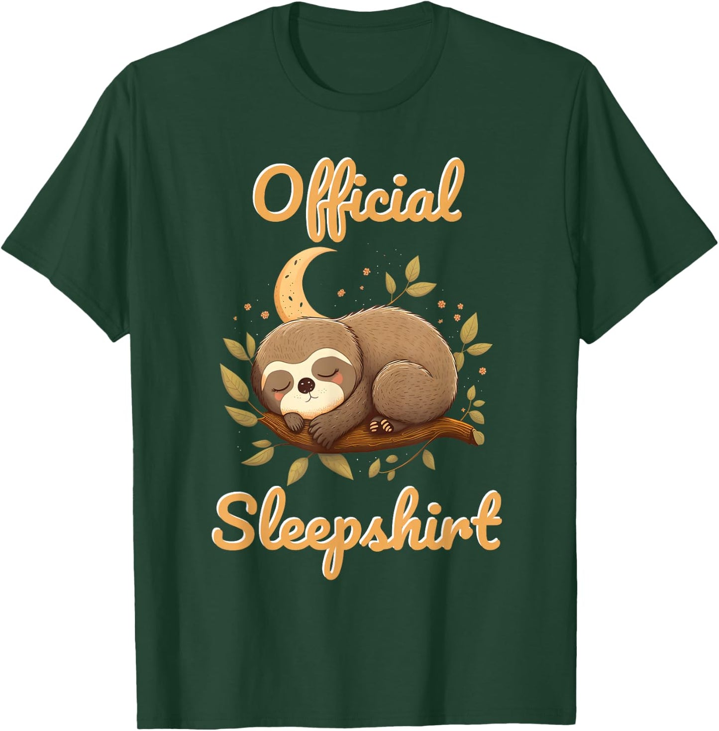 Sloth Official Sleep Shirt T-Shirt - T-Shirt | Forest