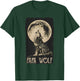 Dad Wolf Geschenk Ideen Für Herren Heulender Wolf Vater Vollmond Männer Papa Wolf Grau S Klassisch V-Ausschnitt T-Shirt - T-Shirt | Forest