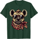 Hyena Wearing Leopard Scarf Animal Wearing Sunglasses T-Shirt - T-Shirt | Forest