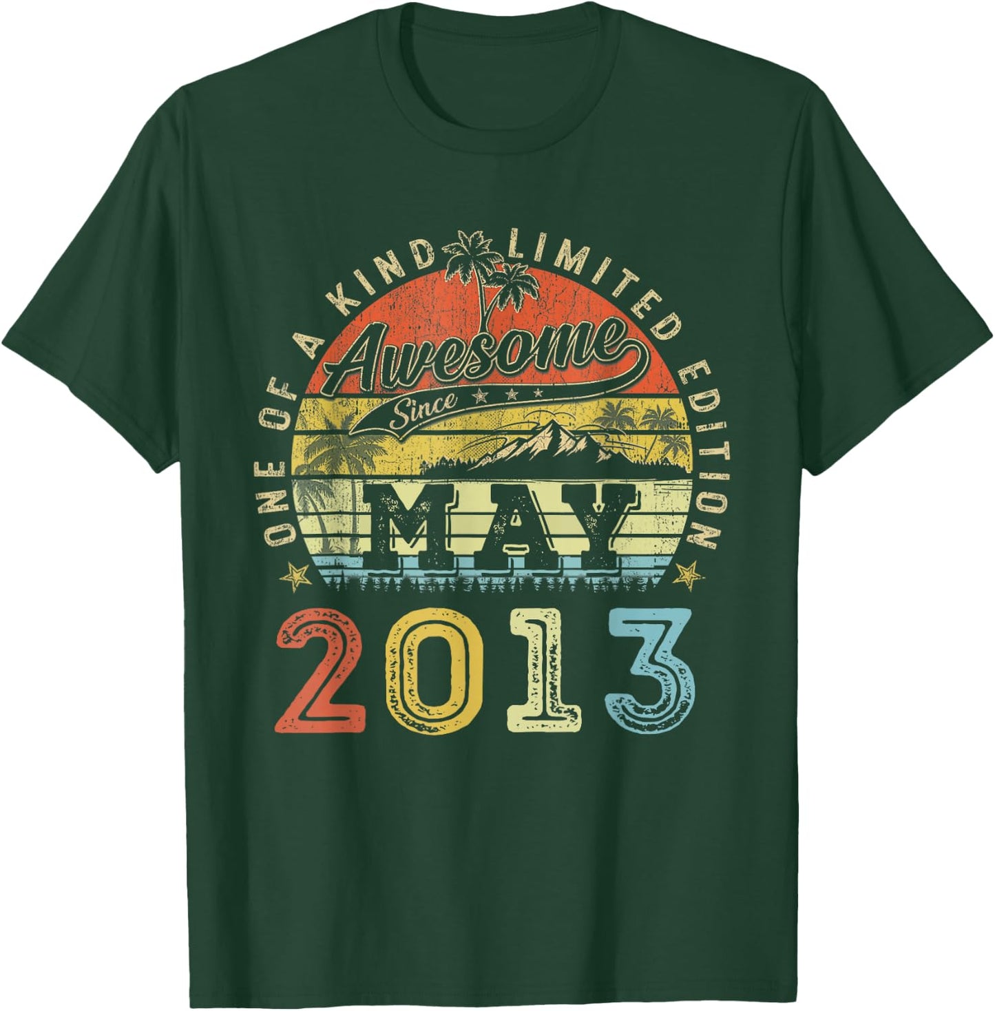 13 Limited Edition 2013 One of a Kind Mai 13. Geburtstag T-Shirt - T-Shirt | Forest