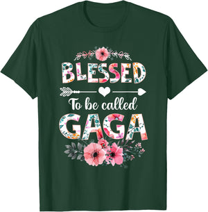 Blessed to be called Gaga Shirt Funny Gaga Mother's Day T-Shirt - T-Shirt | Forest