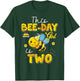 This Bee-Day Girl Is Two 2 Years Old 2nd Birthday Toddler T-Shirt - T-Shirt | Forest