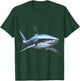 Shark Animal Blue Eyes Artwork Shark , black T-Shirt - T-Shirt | Forest