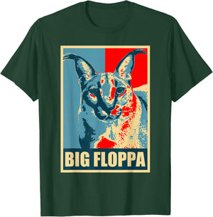 Big Floppa Caracal Katzen-Meme T-Shirt - T-Shirt | Forest