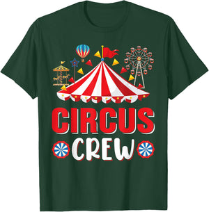 Circus Crew Zirkus-Mitarbeiter-Kostüm, Zirkus-Mottoparty (Schwarz, S) T-Shirt - T-Shirt | Forest