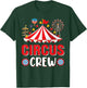 Circus Crew Zirkus-Mitarbeiter-Kostüm, Zirkus-Mottoparty (Schwarz, S) T-Shirt - T-Shirt | Forest