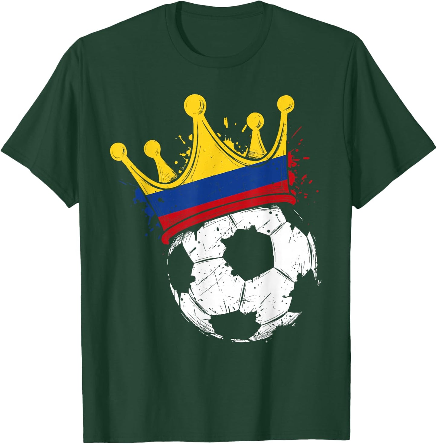 Colombian Flag Novelty Colombia T-Shirt - T-Shirt | Forest