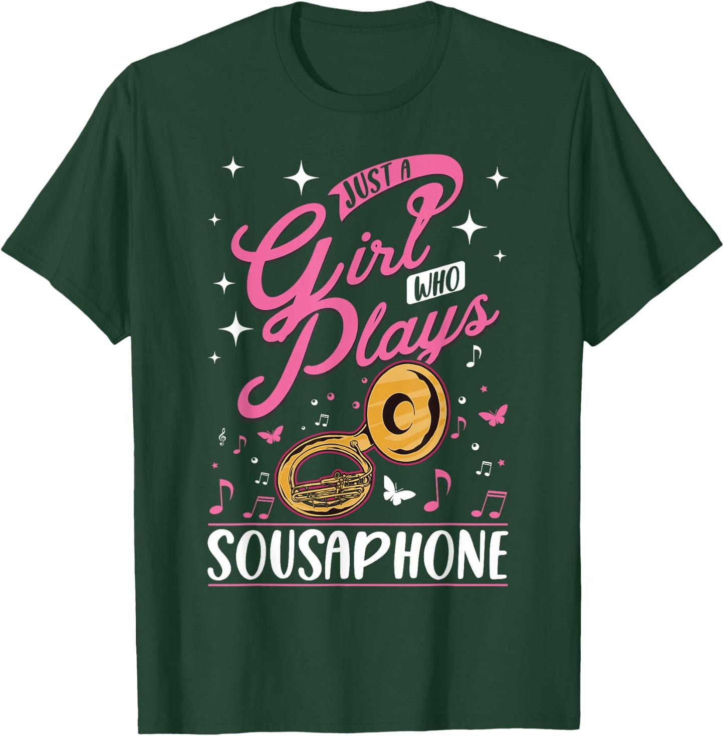 Sousaphone Girl Sousaphone Player Sousaphonist T-Shirt - T-Shirt | Forest