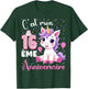 Cute Unicorn C'est Mon 16 th Birthday 16 Year Old Girl , Black, S T-Shirt - T-Shirt | Forest