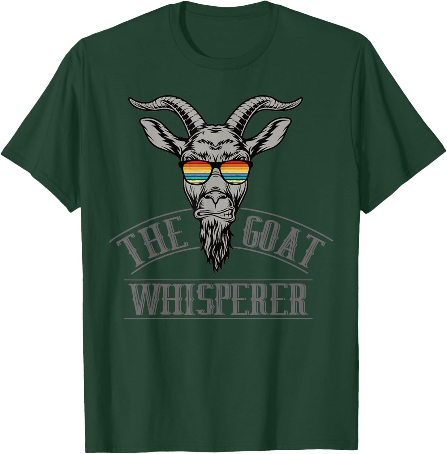 The Goat Whisperer Funny Goat Lover Farmer T-Shirt - T-Shirt | Forest