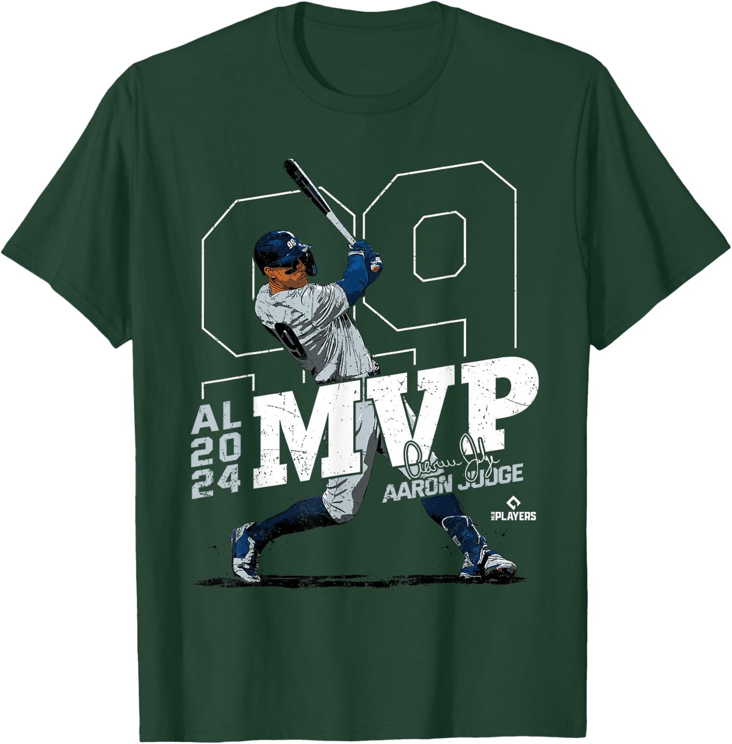 2024 AL MVP Aaron Judge New York Baseball MLBPA T-Shirt - T-Shirt | Forest