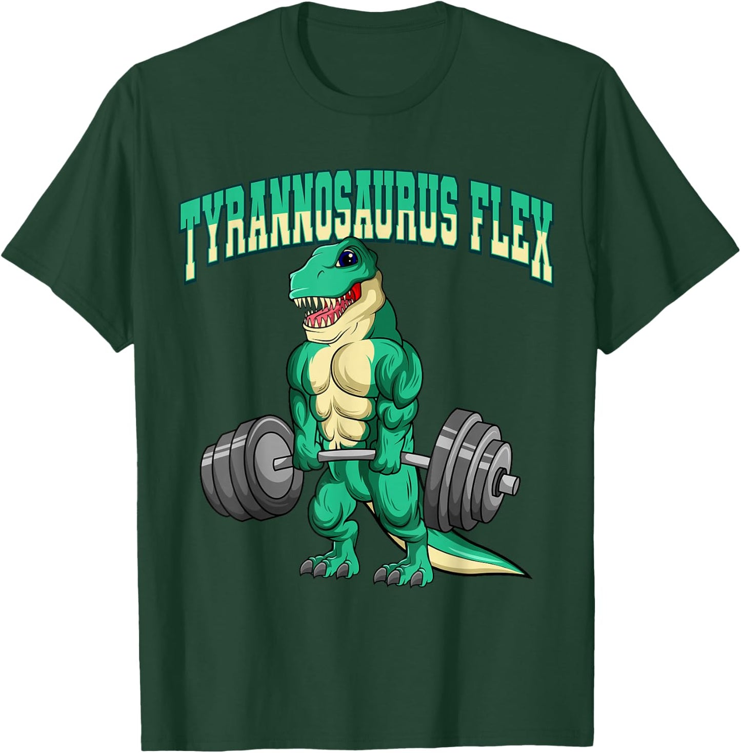 Lustige Workout Geschenkideen Bodybuilding Fitness Tyrannosaurus Flex Dino T-Rex , Schwarz, Kleinkind, , Kurzarm, , Fitness- mit Tyrannosaurus-Design T-Shirt - T-Shirt | Forest