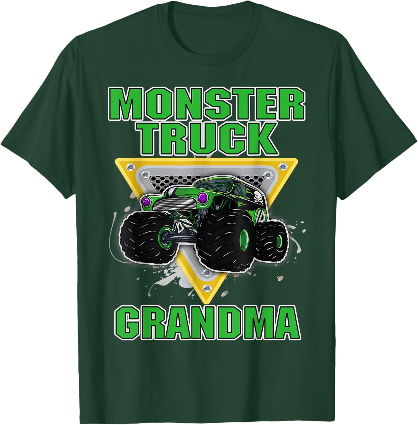 Monster Trucks GRANDMA Grandmother Truck Lover Truck Fans T-Shirt - T-Shirt | Forest