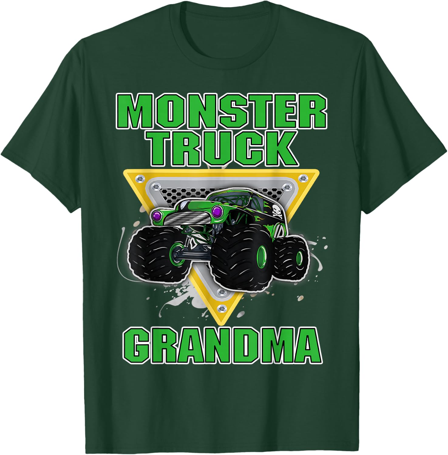Monster Trucks GRANDMA Grandmother Truck Lover Truck Fans T-Shirt - T-Shirt | Forest