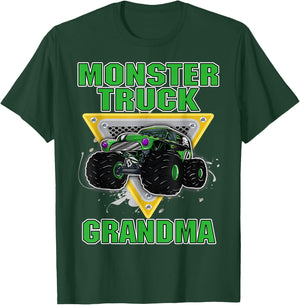 Monster Trucks GRANDMA Grandmother Truck Lover Truck Fans T-Shirt - T-Shirt | Forest