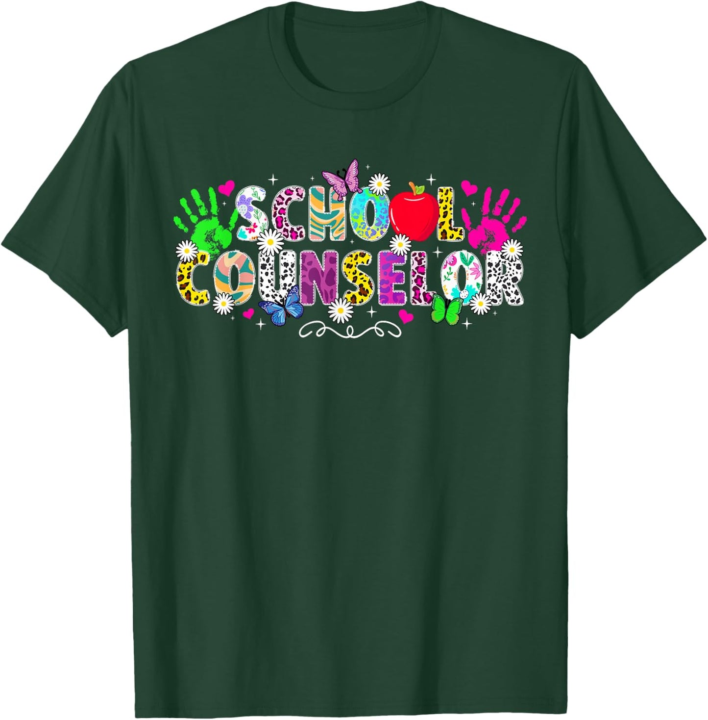 School Counselor Week School Counseling Leopard T-Shirt - T-Shirt | Forest