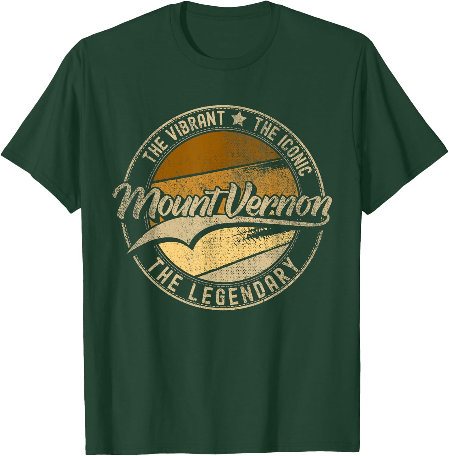 Mount Vernon NY | New York | Vintage Distressed T-Shirt - T-Shirt | Forest