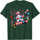Rabbit Riding Firecracker US Flag 4th Of July Fireworks Women Kids Men T-Shirt - T-Shirt | Forest