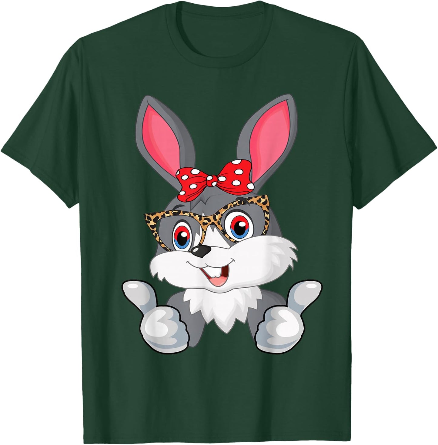 Easter Bunny Easter Gift Girls Women Children Easter , black T-Shirt - T-Shirt | Forest