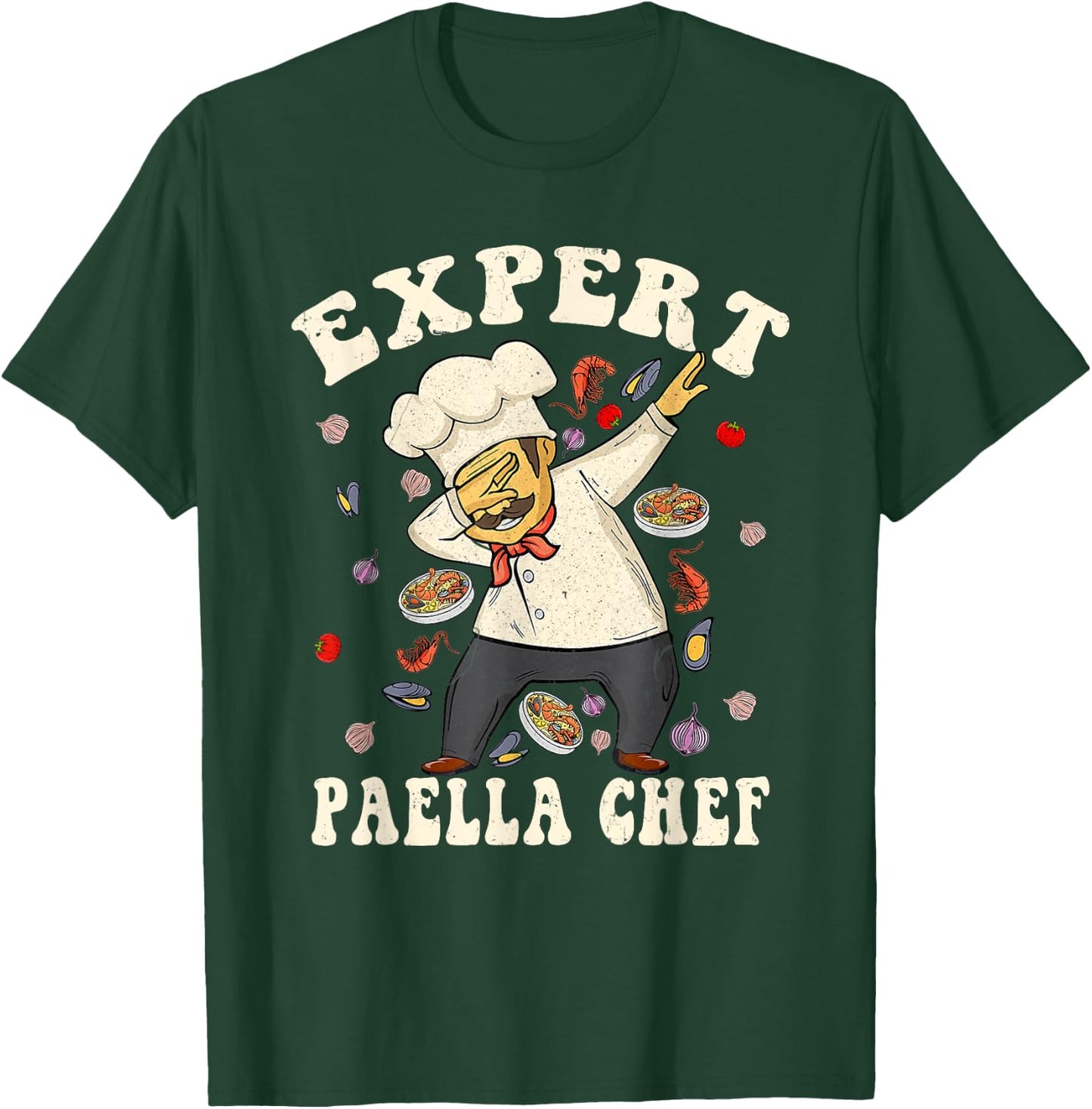 Expert Paella Chef Spanish Paella Lovers Funny Dab Dance T-Shirt - T-Shirt | Forest