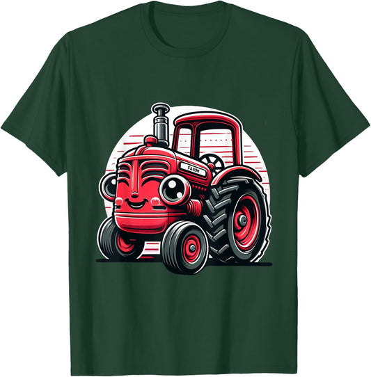 Little Red Tractor for Kids T-Shirt - T-Shirt | Forest