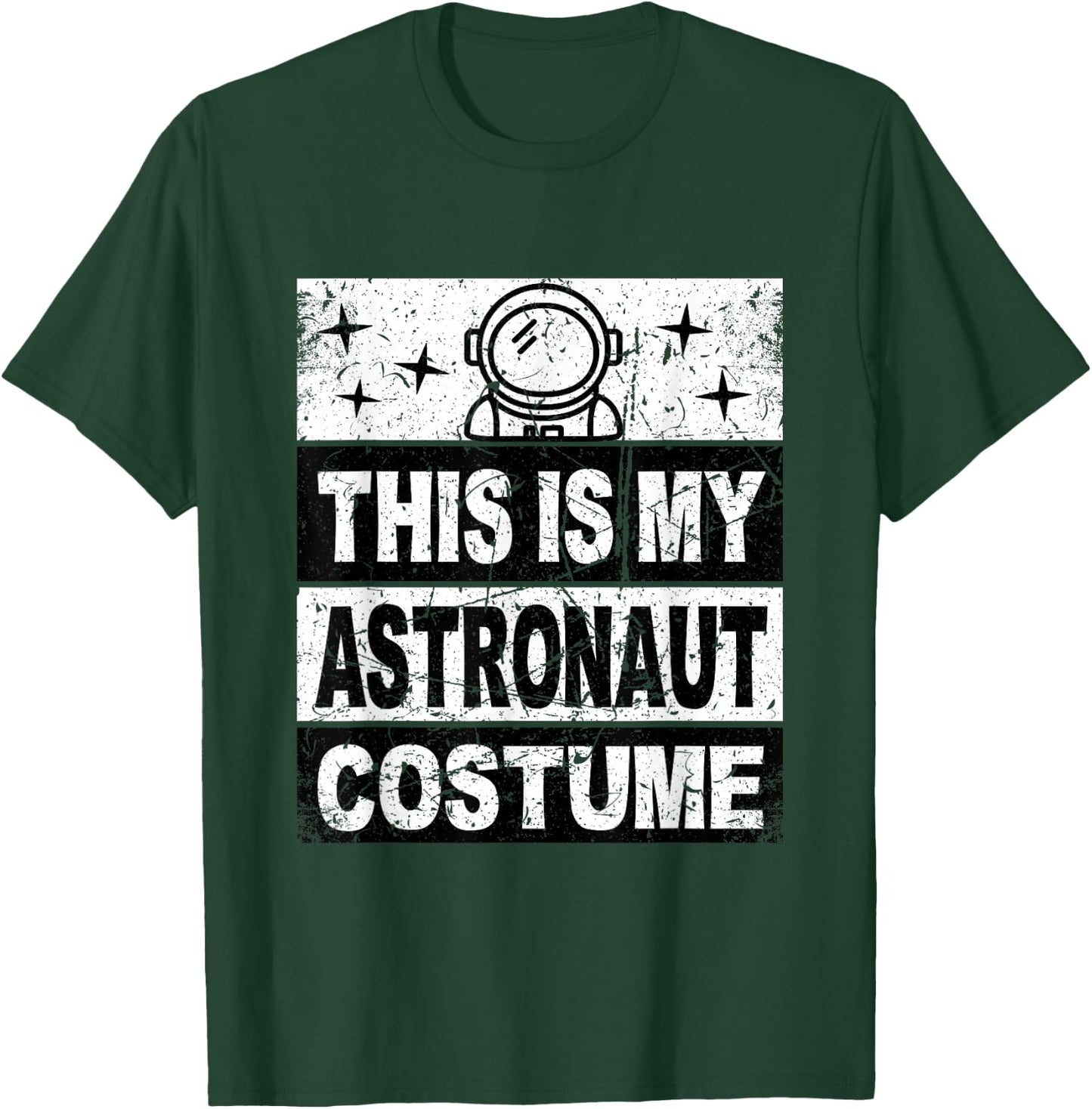 Retro Astronaut Costume for Kids Women Men Boys Girls T-Shirt - T-Shirt | Forest