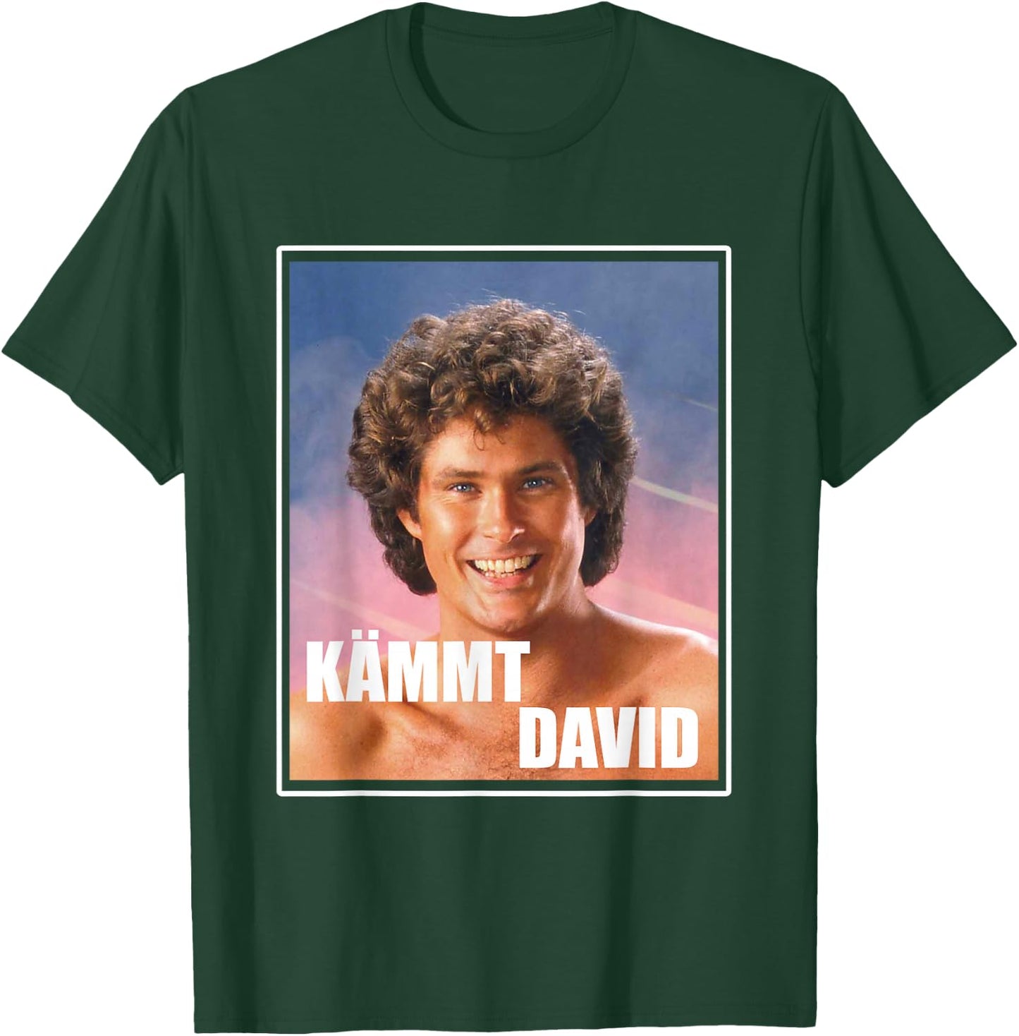 Kämmt David - Funny Satire Saying Serial Junkies Hairdresser , black T-Shirt - T-Shirt | Forest