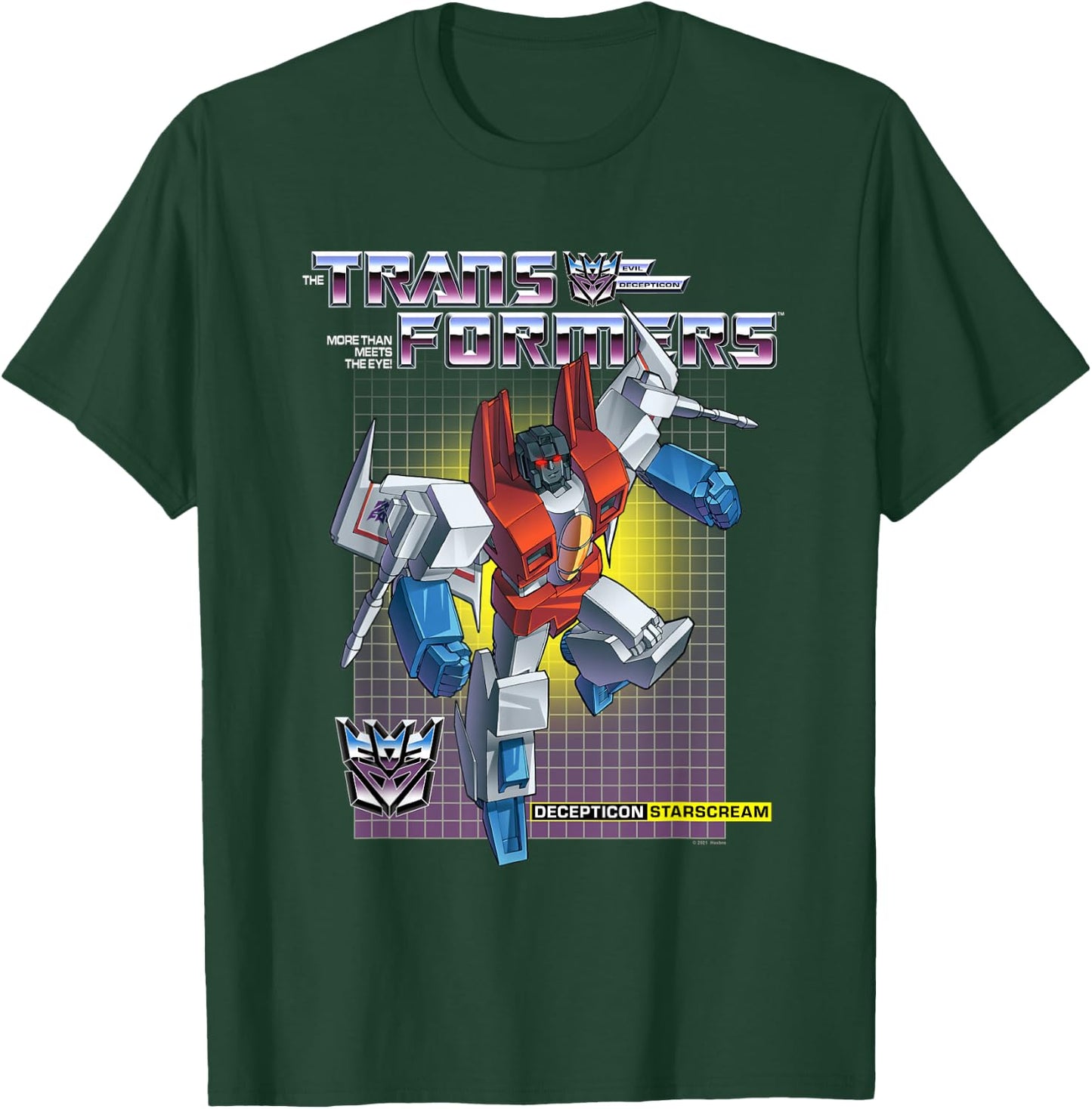 Transformers Decepticon Starscream , Herren, -Erwachsene, Kurzarm, Schwarz, S, Klassisch, Cartoon, Offiziell lizenziert, Klassische Passform, Imported T-Shirt - T-Shirt | Forest