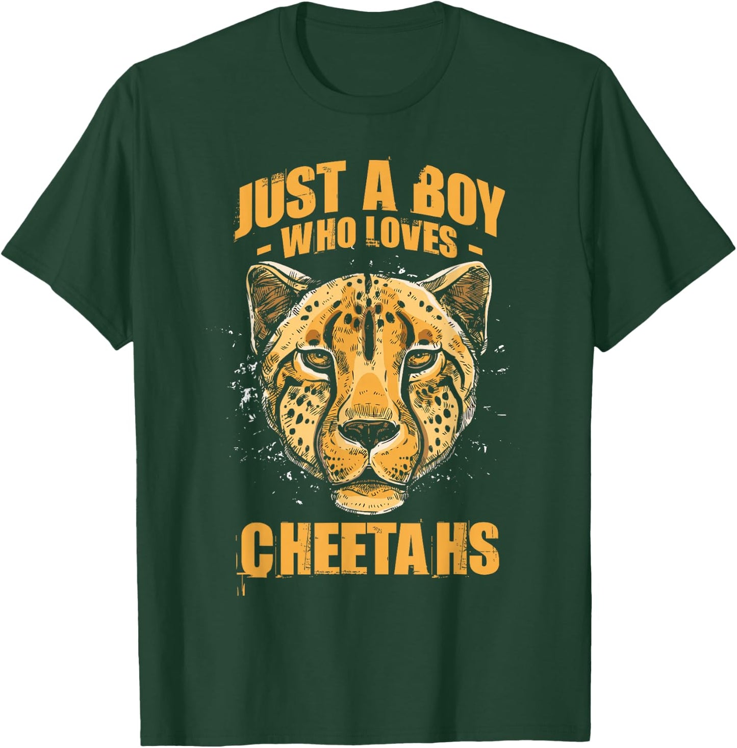 Just A Boy Who Loves Cheetahs T-Shirt - T-Shirt | Forest
