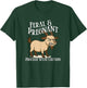 Feral and Pregnant Proceed With Caution Funny Goat Pregnancy T-Shirt - T-Shirt | Forest