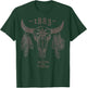 Boho Cow Skull 1883 T-Shirt - T-Shirt | Forest