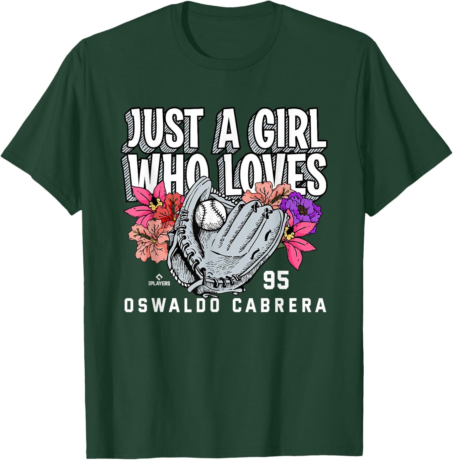 Just A Girl Who Loves Oswaldo Cabrera New York MLBPA T-Shirt - T-Shirt | Forest