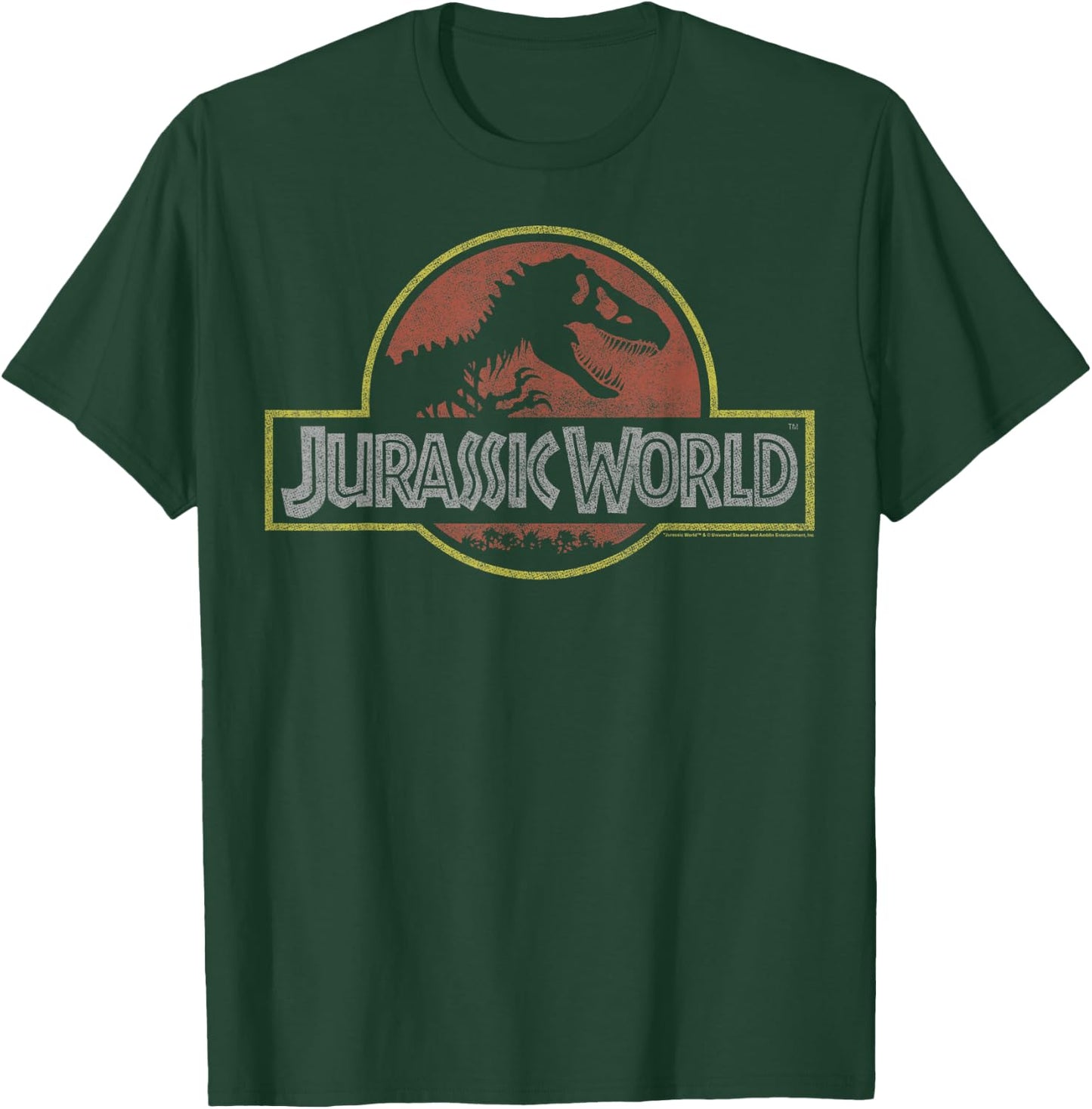 Jurassic World Classic Retro T-Rex Logo T-Shirt - T-Shirt | Forest