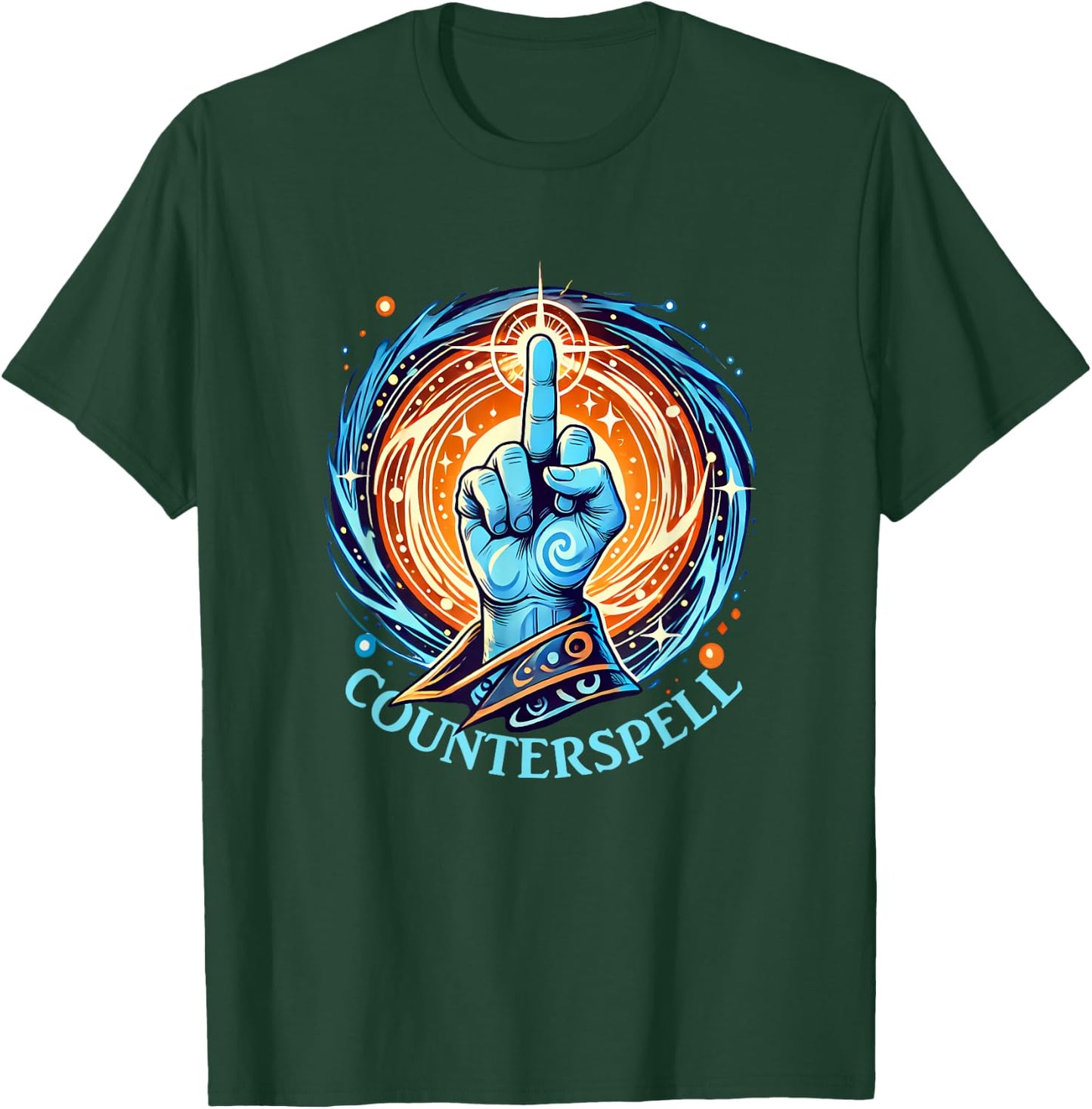 Counterspell Fantasy RPG Magic Spell T-Shirt - T-Shirt | Forest