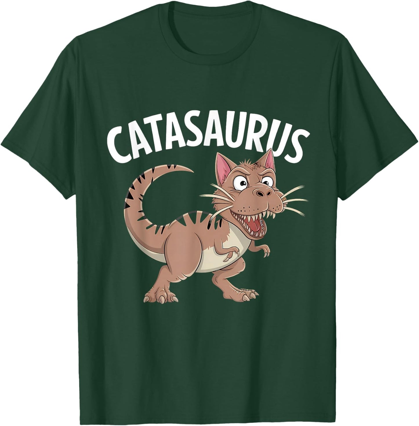 Cat Dino T-Rex Dinosaur Cat Owner Funny Cat T-Shirt - T-Shirt | Forest