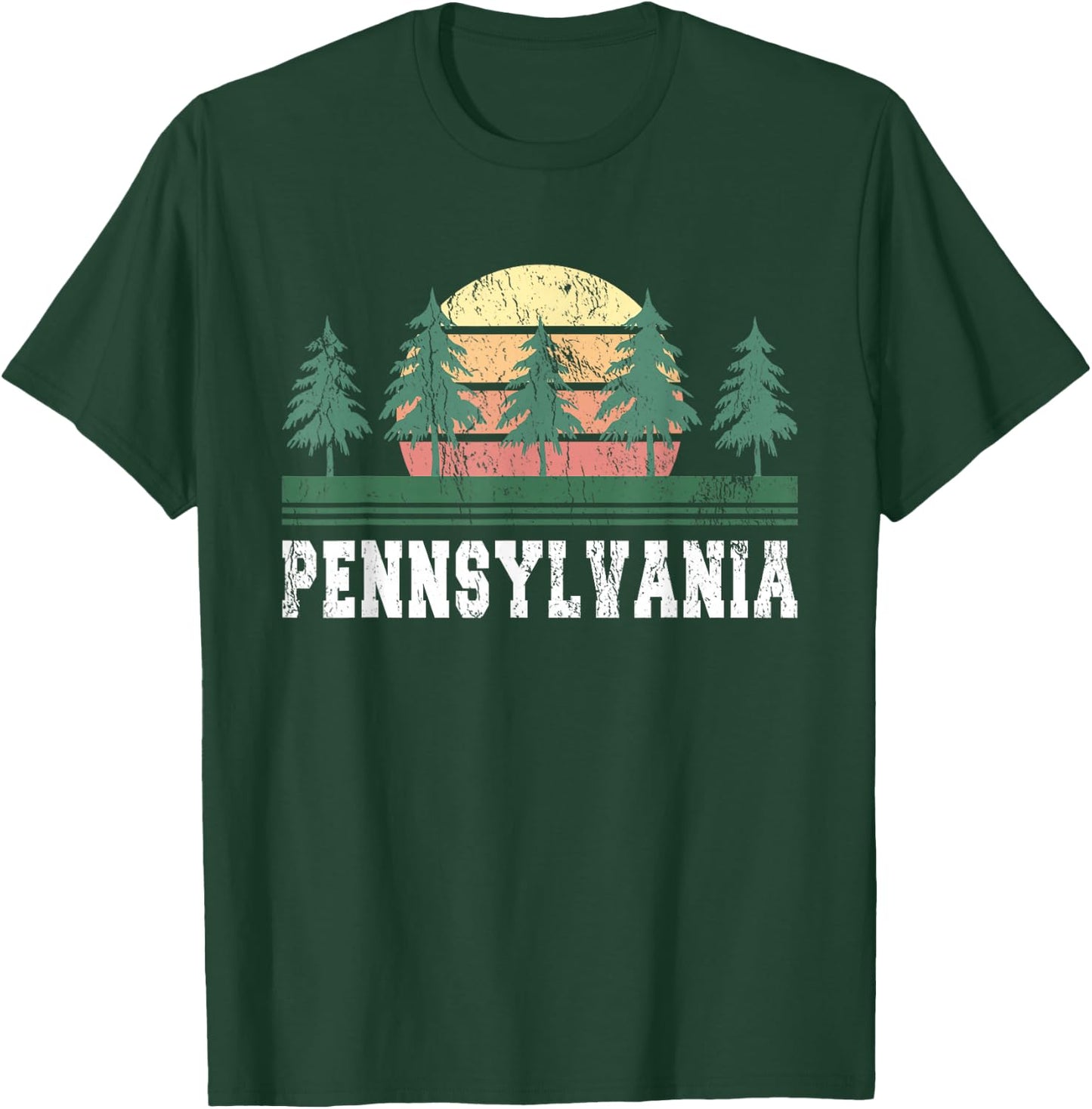 Pennsylvania Retro Vintage Gift , Women & Kids T-Shirt - T-Shirt | Forest