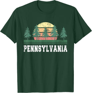 Pennsylvania Retro Vintage Gift , Women & Kids T-Shirt - T-Shirt | Forest