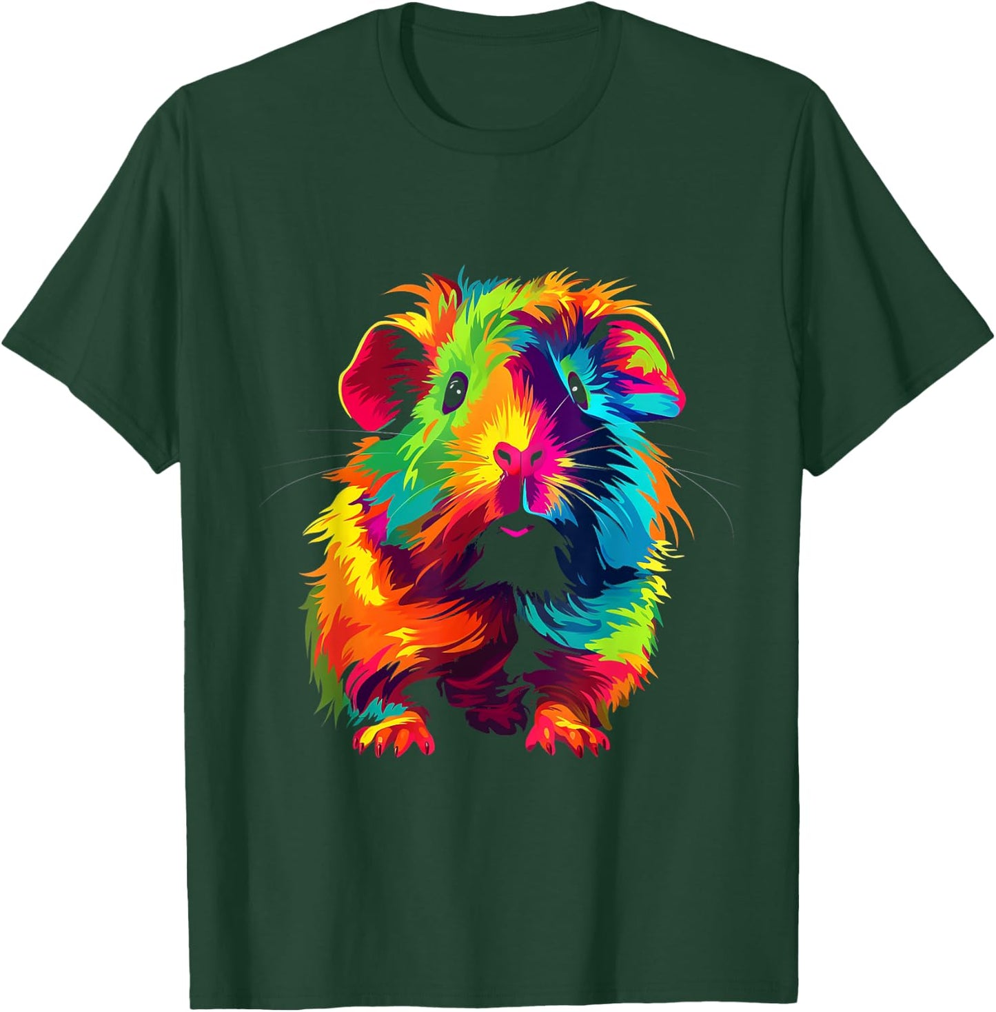Meerschweinchen Bunt Design Meerschweinchenfan T-Shirt - T-Shirt | Forest