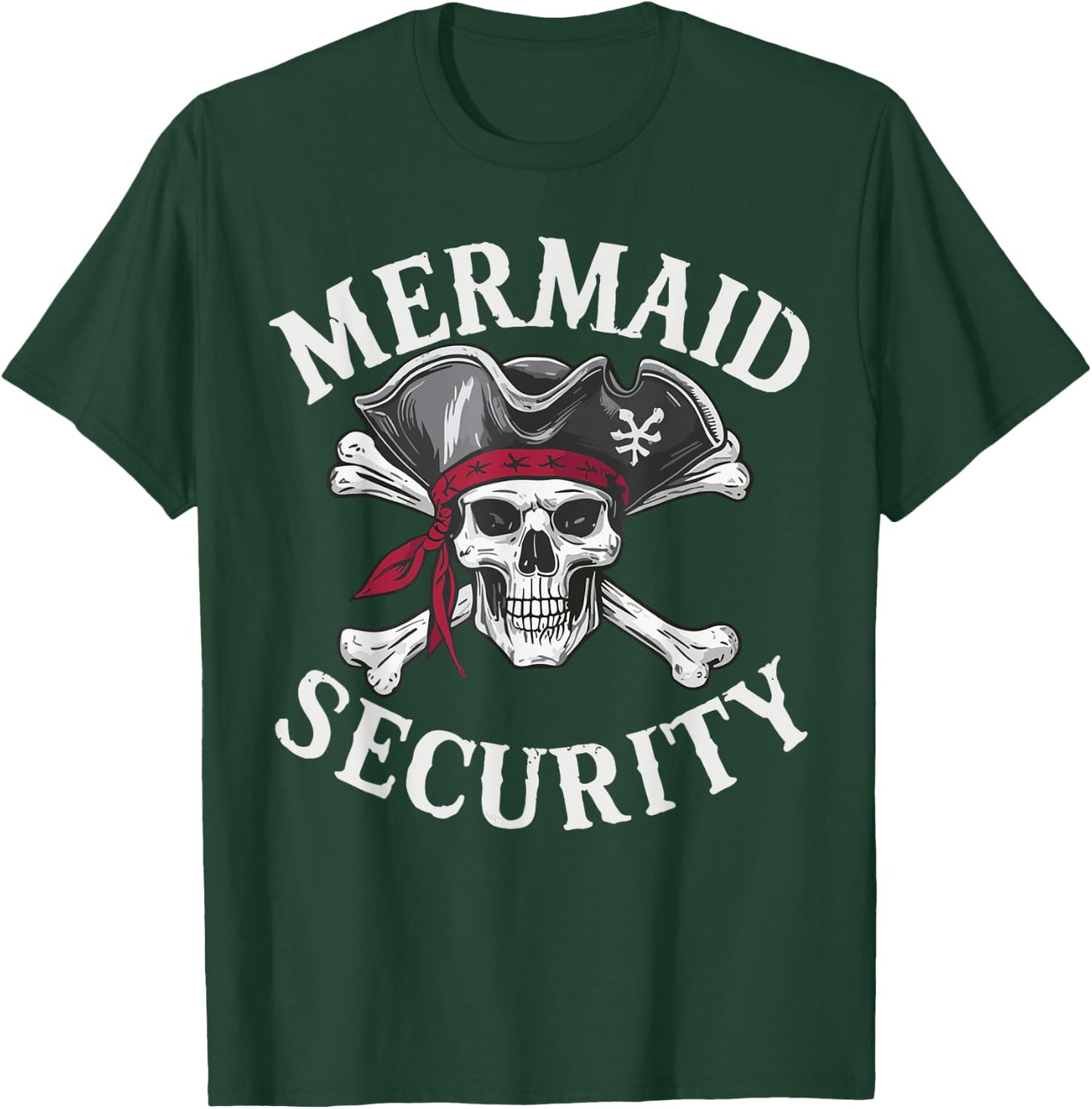 Mermaid Security Mermaid Birthday Party Pirate Toddler Kids T-Shirt - T-Shirt | Forest