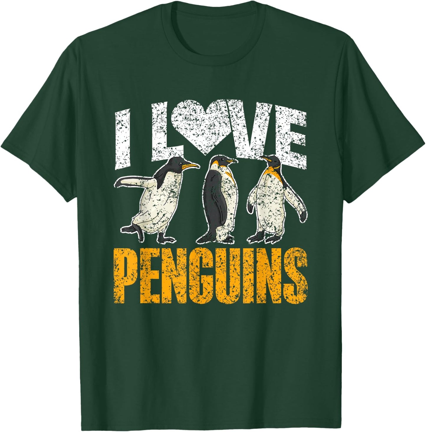 I Love Penguins Lover Animal Cute Penguin T-Shirt - T-Shirt | Forest